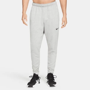 Męskie zwężane spodnie do fitnessu z dzianiny Dri-FIT Nike Dry - Szary