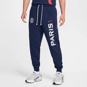 Męskie zwężane spodnie piłkarskie Nike Dri-FIT Paris Saint-Germain Standard Issue - Niebieski