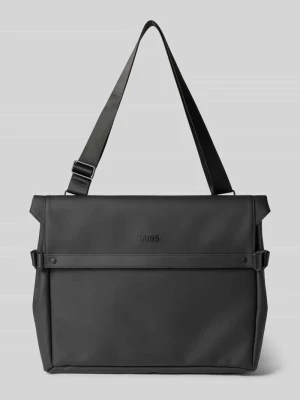 Messenger bag z detal z logo Rains Czarny