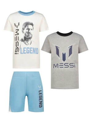 Messi 3-częściowy zestaw w kolorze szaro-biało-błękitnym rozmiar: 164