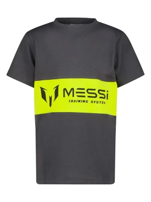 Messi Koszulka w kolorze antracytowo-limonkowym rozmiar: 164