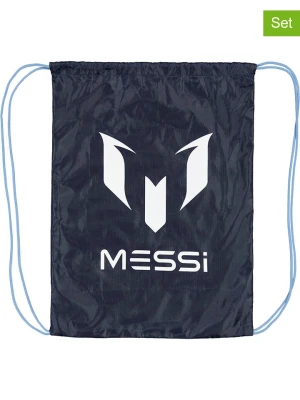 Messi Worki sportowe (2 szt.) w kolorze granatowym - 44 x 33 cm rozmiar: onesize