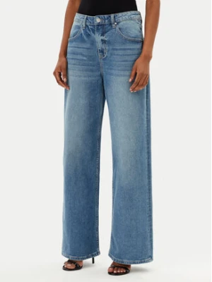 MET Jeansy NOS CHLOE T4L736 Niebieski Wide Leg