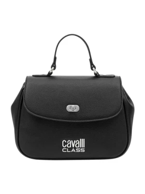Metaliczna torebka damska z poliuretanu Cavalli Class