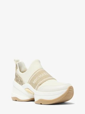 Metaliczne buty sportowe Olympia z pianki Michael Kors Outlet