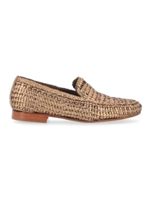 Metaliczne Loafersy Oassi Style Pons Quintana