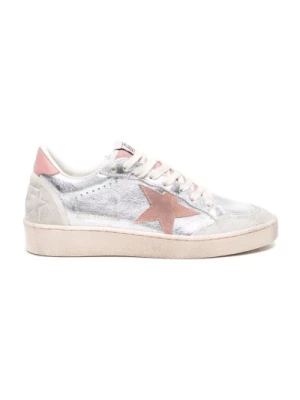 Metaliczne Sneakersy z Efektem Zniszczenia Golden Goose