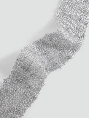 Metaliczny choker naszyjnik srebrny - Teen - Rozmiar uniwersalny - MANGO TEEN