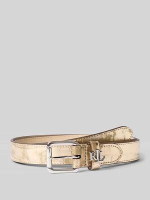 Metaliczny pasek ze sprzączką Lauren Ralph Lauren