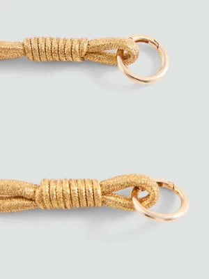 Metalizowany breloczek złoty - Teen - Rozmiar uniwersalny - MANGO TEEN