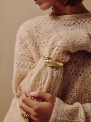 Metalowa bransoletka w złotym kolorze TARANKO