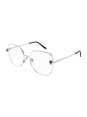 Metalowe Okulary Optyczne dla Kobiet Cartier