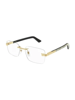 Metalowe okulary optyczne dla mężczyzn Cartier