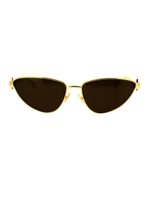 Metalowe okulary przeciwsłoneczne Cat-Eye Bv1186S 002 Bottega Veneta