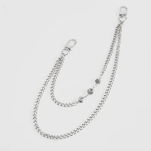 Metalowy łańcuch do spodni z zawieszkami House