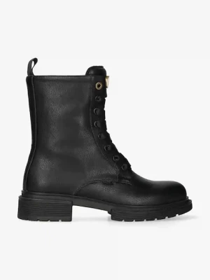 Mexx botki HOLEA GLAD damskie kolor czarny na płaskim obcasie MI001700753W