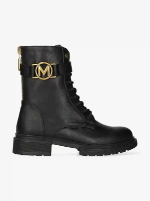 Mexx botki KIMBERLY GLAD damskie kolor czarny na płaskim obcasie MI001700853W