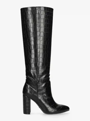 Mexx botki KRYSTAL INDY damskie kolor czarny na słupku MI001800153W-01