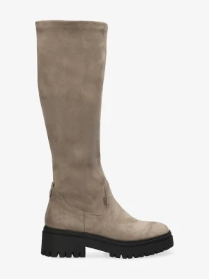 Mexx kozaki PHAEDRE KETO damskie kolor beżowy na płaskim obcasie MI001803753W-01