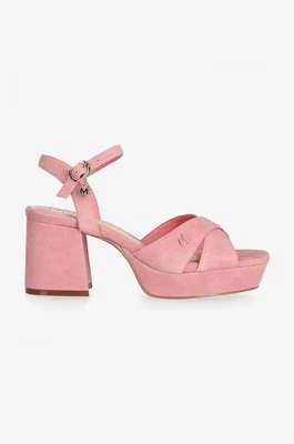Mexx sandały zamszowe Nalina kolor różowy MITY1602441W