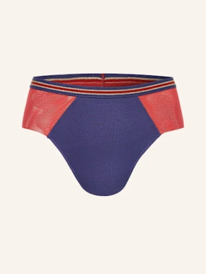 Mey Bokserki Z Kolekcji Poetry Sheer Z Błyszczącą Przędzą blau