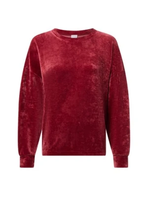 Mey Damska aksamitna koszulka do piżamy Kobiety wiskoza czerwony jednolity,