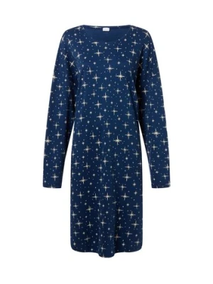 Mey Damska koszula nocna Kobiety Bawełna niebieski wzorzysty,