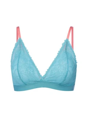 Mey Damski biustonosz trójkątny - usztywniany Kobiety niebieski jednolity,