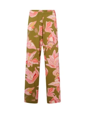 Mey Damskie spodnie od piżamy Kobiety Modal zielony|różowy wzorzysty,