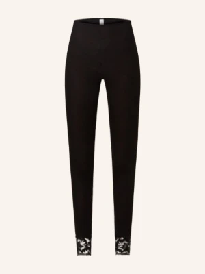 Mey Legginsy Z Serii Wool Love Z Wełny Merino Z Dodatkiem Jedwabiu schwarz