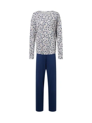 Mey Piżama damska Kobiety Bawełna niebieski|beżowy wzorzysty,