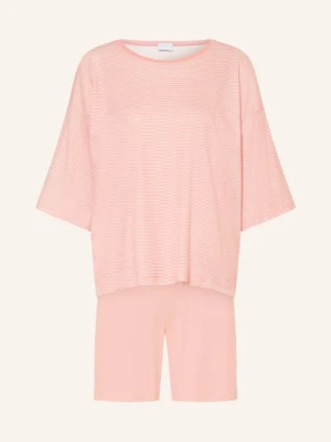 Mey Piżama Typu Shorty Z Serii Simple Stripes rosa