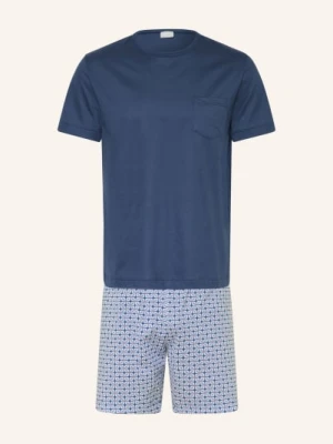 Mey Piżama Typu Shorty Z Serii Summer Flower blau