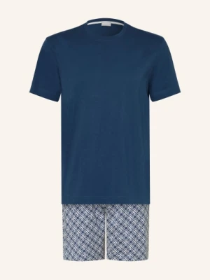 Mey Piżama Typu Shorty Z Serii Summer Flower blau
