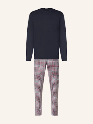 Mey Piżama Z Serii Red Tile blau