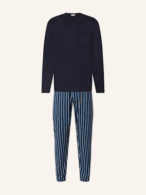 Mey Piżama Z Serii Straight blau