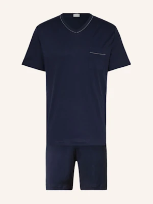 Mey Piżama Z Szortami Z Serii Pure Night blau