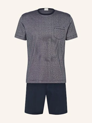 Mey Piżama Z Szortami Z Serii Struktur blau