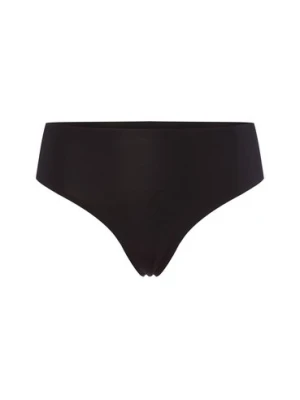 Mey Stringi z wysokim stanem Kobiety czarny jednolity,