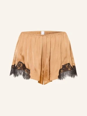 Mey Szorty Do Spania Z Serii Poetry Luxury, Wykonane Z Satyny beige