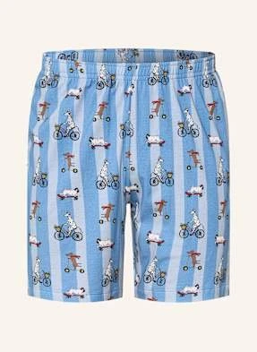 Mey Szorty Od Piżamy Z Kolekcji Funny Dogs blau