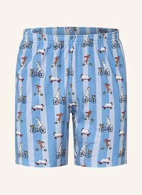 Mey Szorty Od Piżamy Z Kolekcji Funny Dogs blau