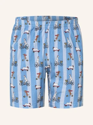 Mey Szorty Od Piżamy Z Kolekcji Funny Dogs blau