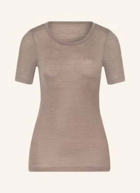 Mey T-Shirt Z Serii Wool Love Z Wełny Merino Z Dodatkiem Jedwabiu beige