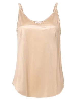 Mey Top damski Kobiety wiskoza beżowy jednolity,