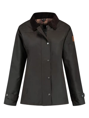 MGO leisure wear Kurtka przejściowa "Meghan" w kolorze ciemnobrązowym rozmiar: L