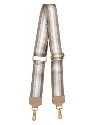Mia Tomazzi Pasek w kolorze srebrno-szarobrązowym przez ramię - 120 x 5 cm rozmiar: onesize