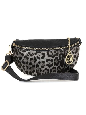 Mia Tomazzi Skórzana saszetka "Perugino" w kolorze czarnym - 23 x 13 x 2 cm rozmiar: onesize