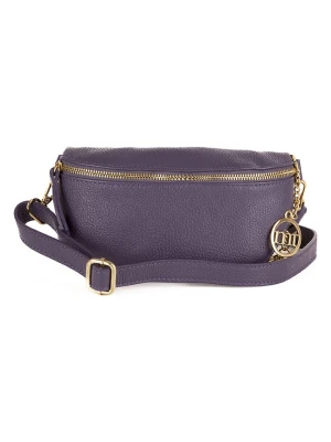 Mia Tomazzi Skórzana saszetka "Perugino" w kolorze fioletowym - 23 x 13 x 2 cm rozmiar: onesize