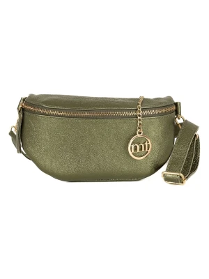 Mia Tomazzi Skórzana saszetka w kolorze khaki - 23 x 13 x 2cm rozmiar: onesize